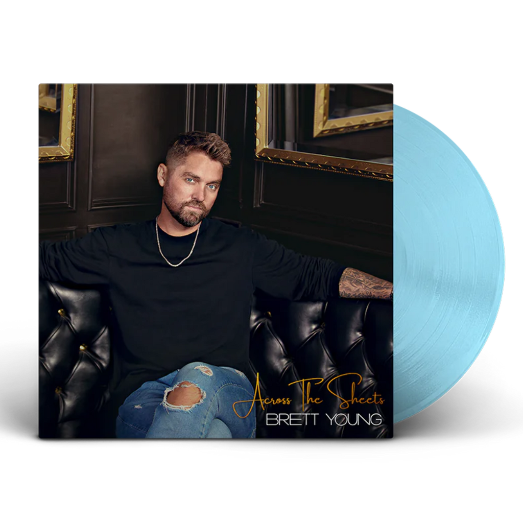 2023 Brett Young Across The Sheets Vinyl Brett Young Official Merchandise