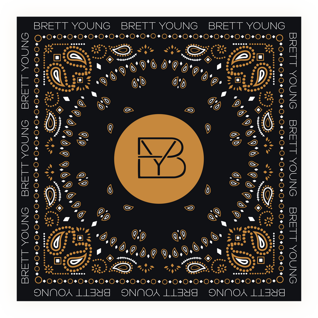 2023 Brett Young Paisley Bandana Brett Young Official Merchandise 2023-brett-young-paisley-bandana-brett-young-official-merchandise