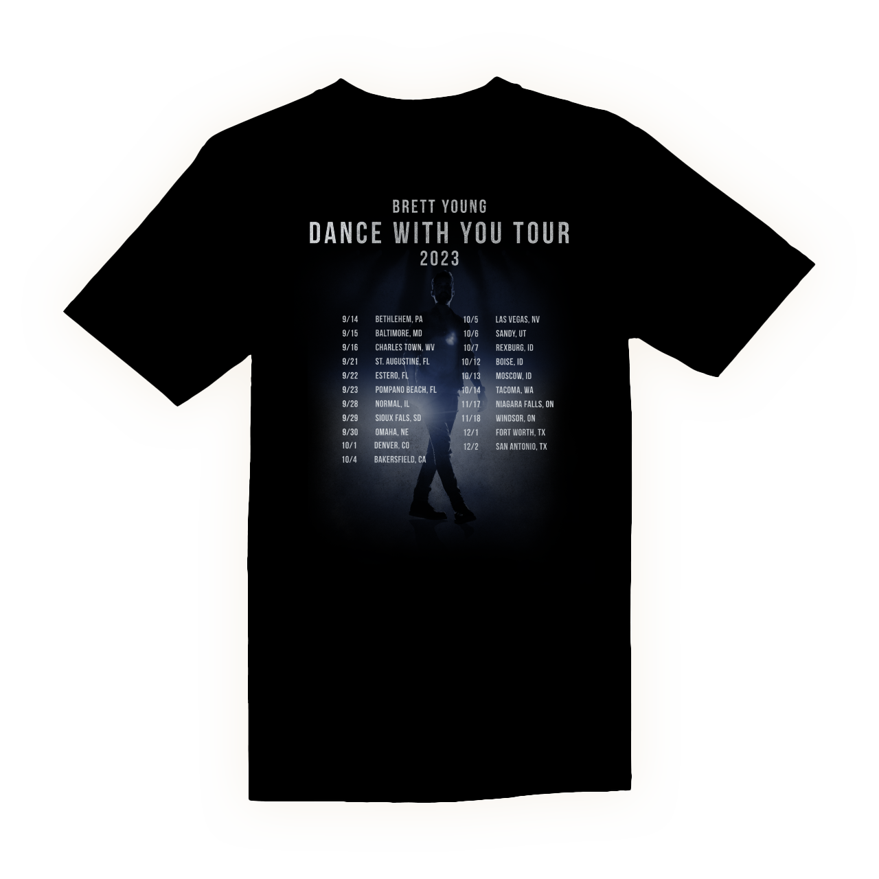 2023 Brett Young Dance With You Tour Tee Brett Young Official Merchandise 2023-brett-young-dance-with-you-tour-tee-brett-young-official-merchandise